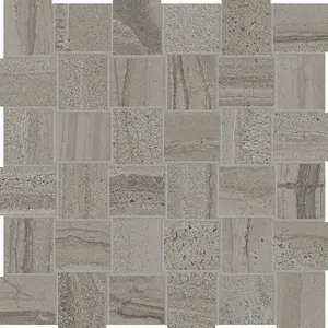 2 X 2 In Basketweave Amelia Smoke Matte Glazed Porcelain Mosaic