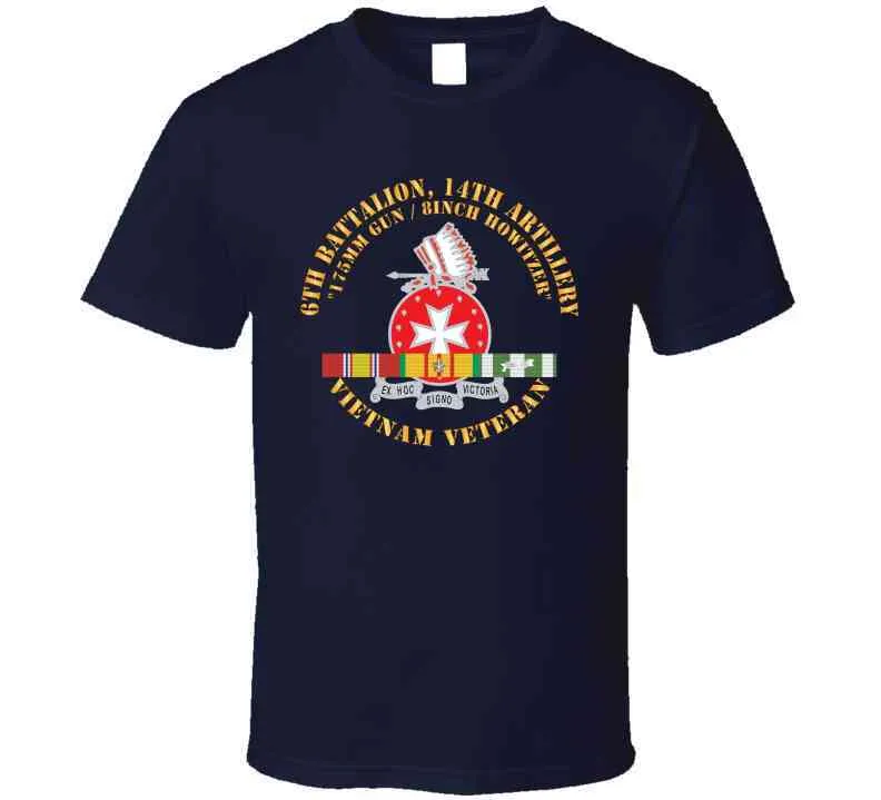 6th Battalion, 14th Artillery Regiment - Dui - Vn Svc Bar - Top X 300 Classic T Shirt, Crewneck Sweatshirt, Hoodie, Long Sleeve