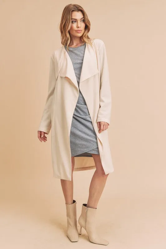 AEMI & Co. Relaxed Open-front Cardigan-Rosalie Coat