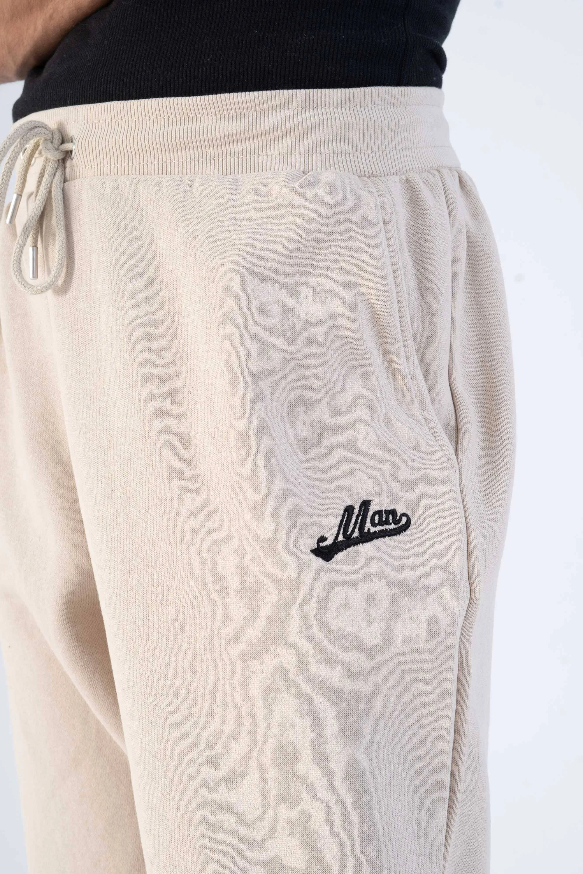 BHM Men's Embroidered Fleece Jogger Pants