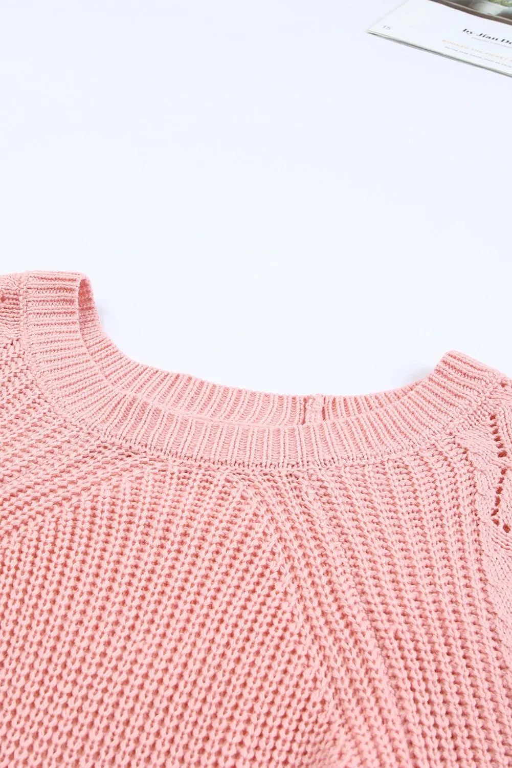 Casual Cut Out Sweater Top