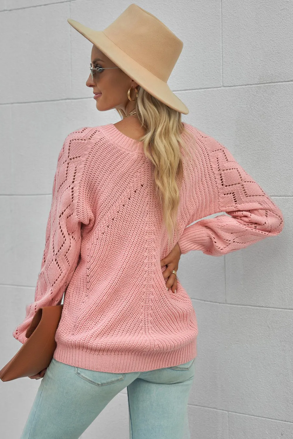 Casual Cut Out Sweater Top