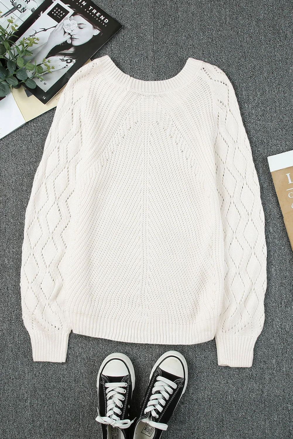 Casual Cut Out Sweater Top