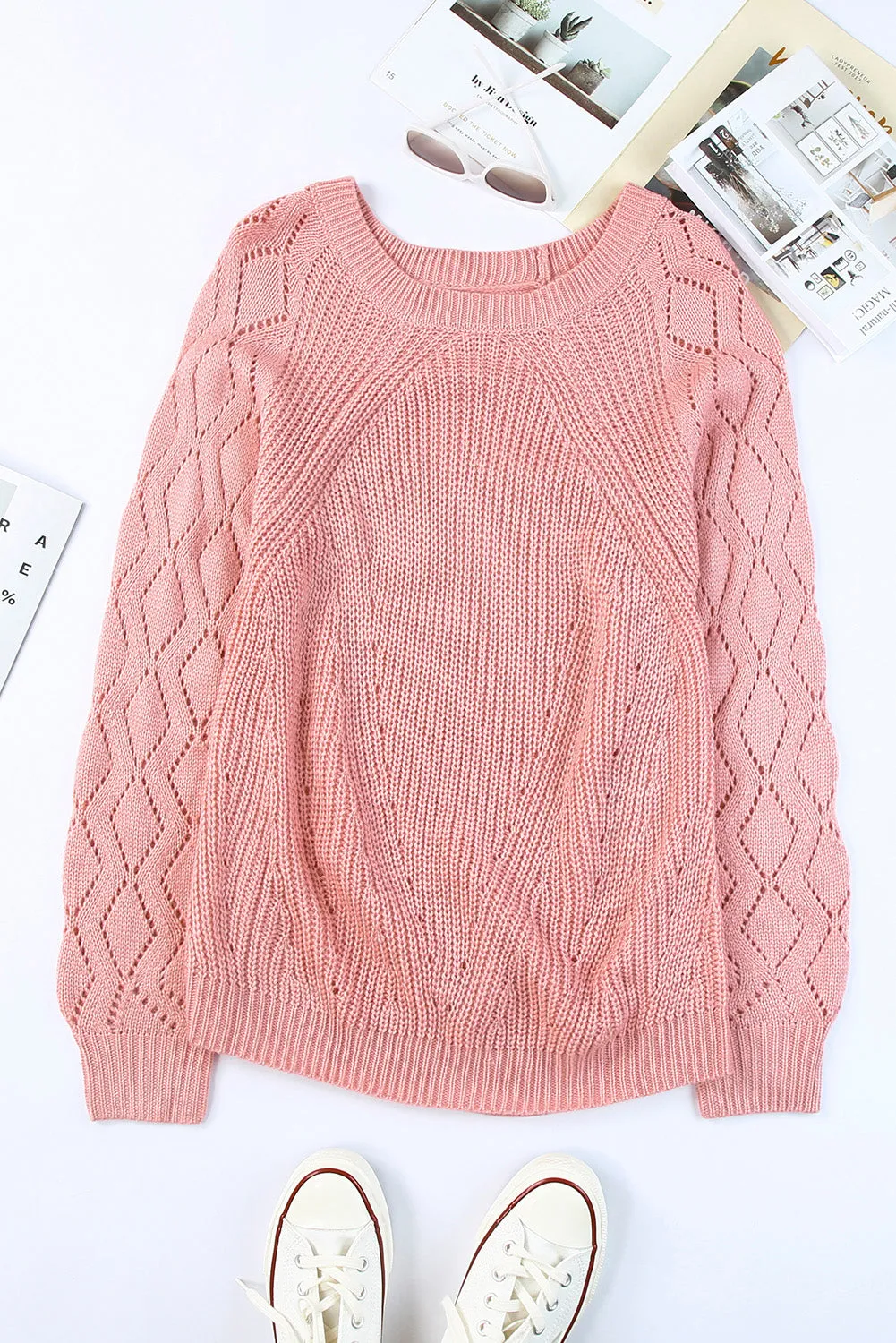 Casual Cut Out Sweater Top
