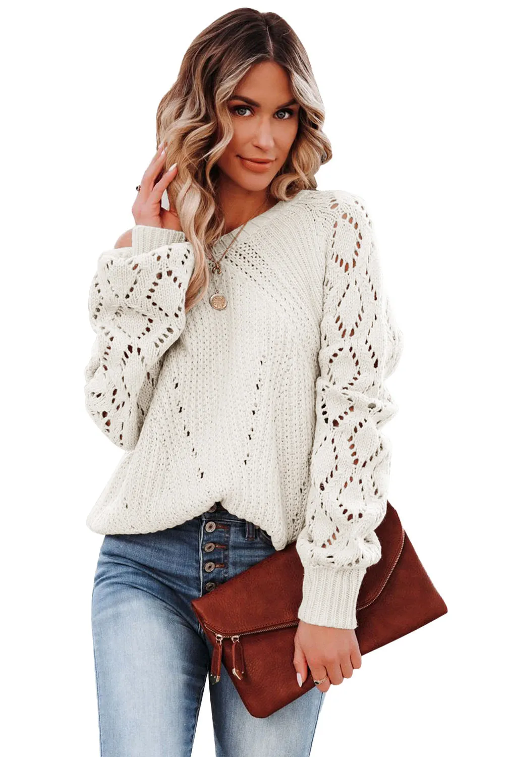 Casual Cut Out Sweater Top