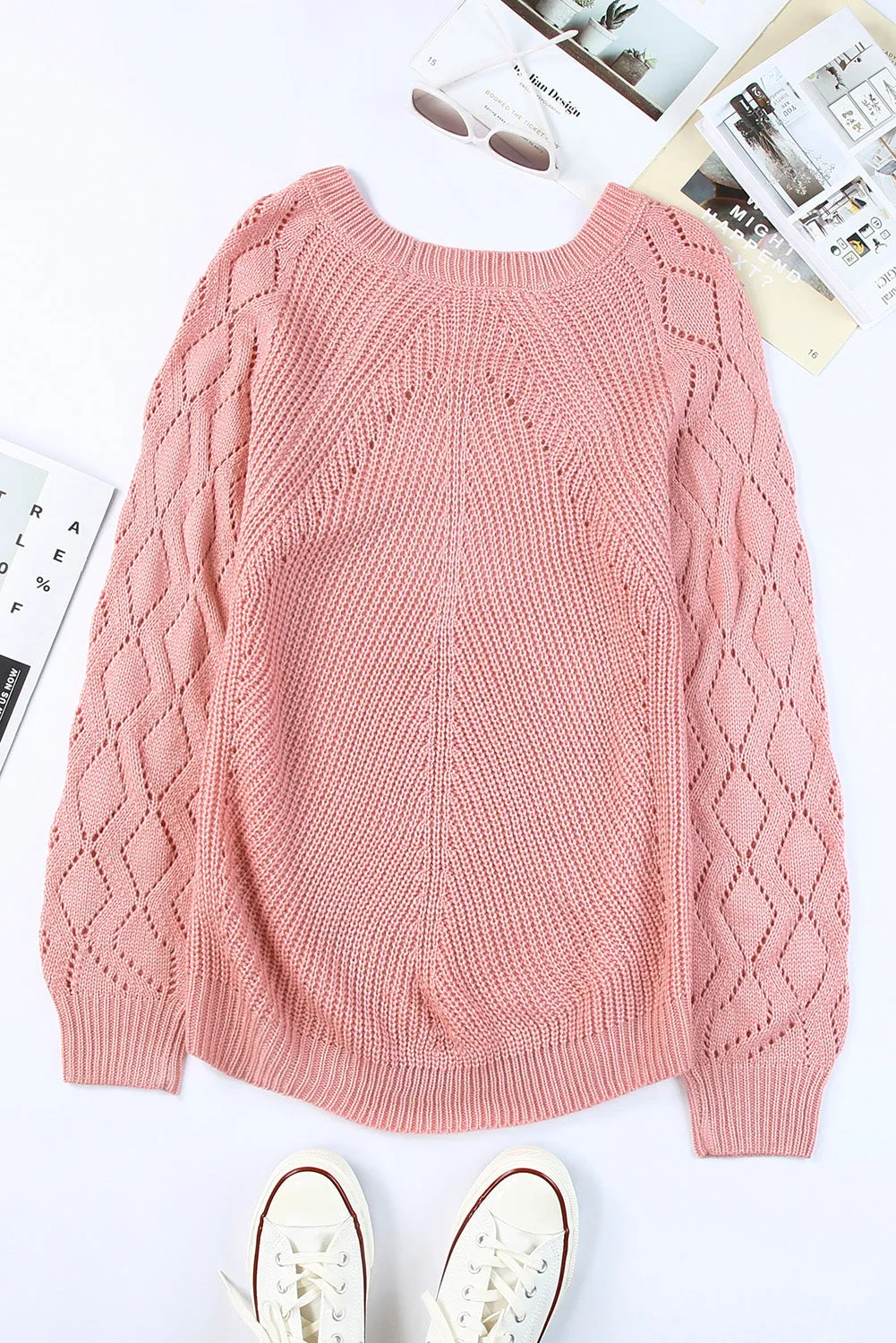 Casual Cut Out Sweater Top