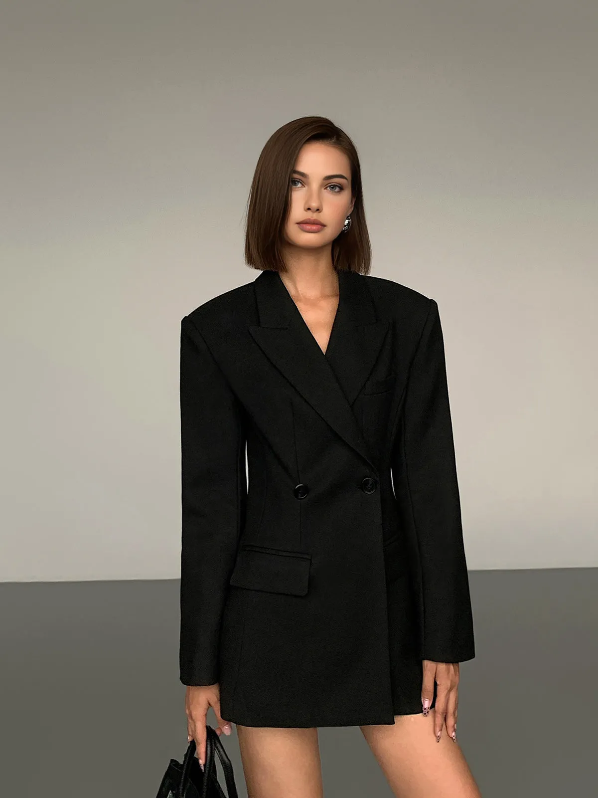 Chicmy-Winter Outfits Christmas Thanksgiving Gift New Year's Eve Outfits Streetwear Fashion Essential Slim Button Blazer