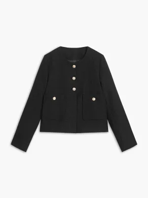Chicmy-Winter Outfits Christmas Thanksgiving Gift New Year's Eve Outfits Streetwear Fashion Old Money Aesthetics Tweed Blazer