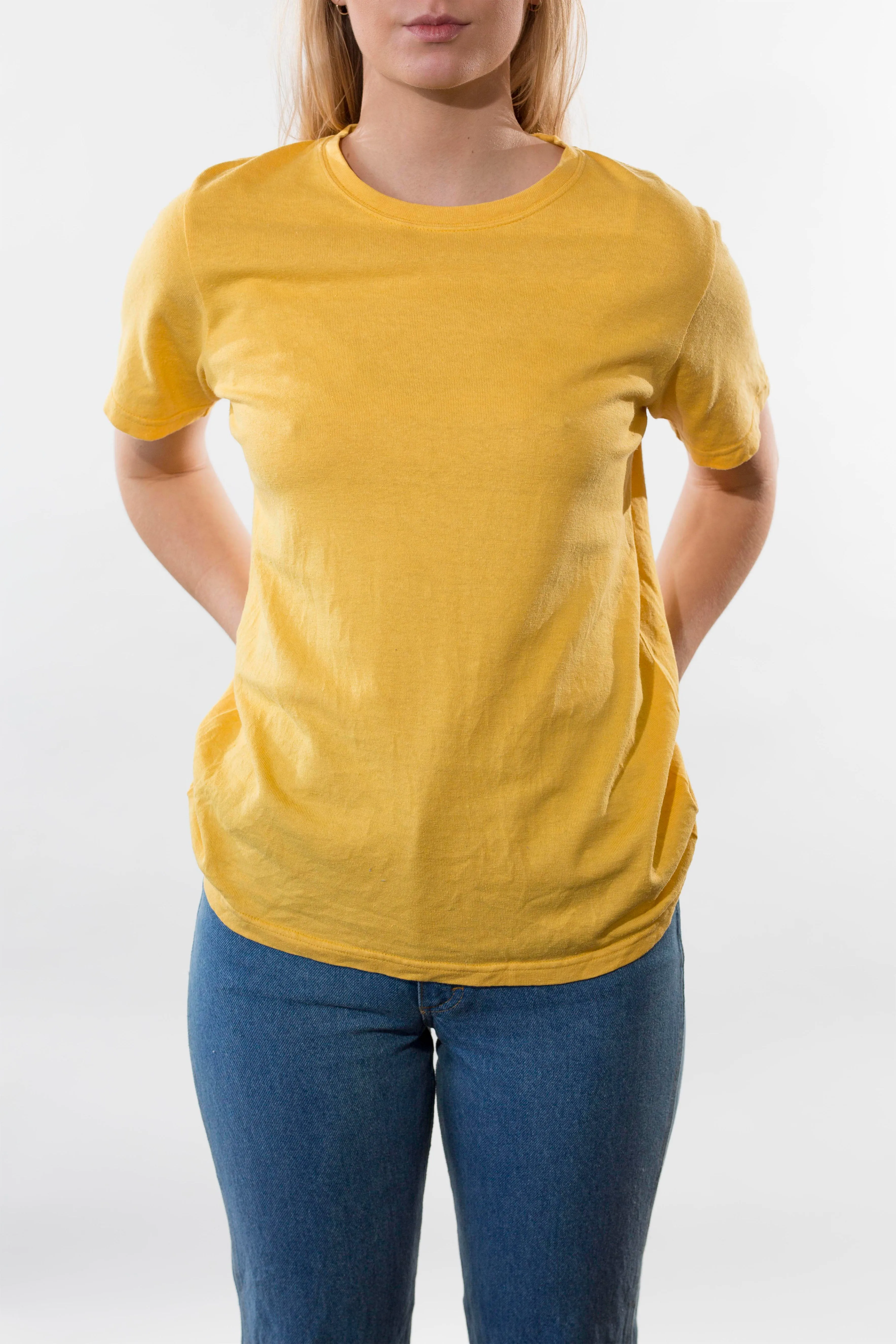 Classic Hemp Tee - Yellow