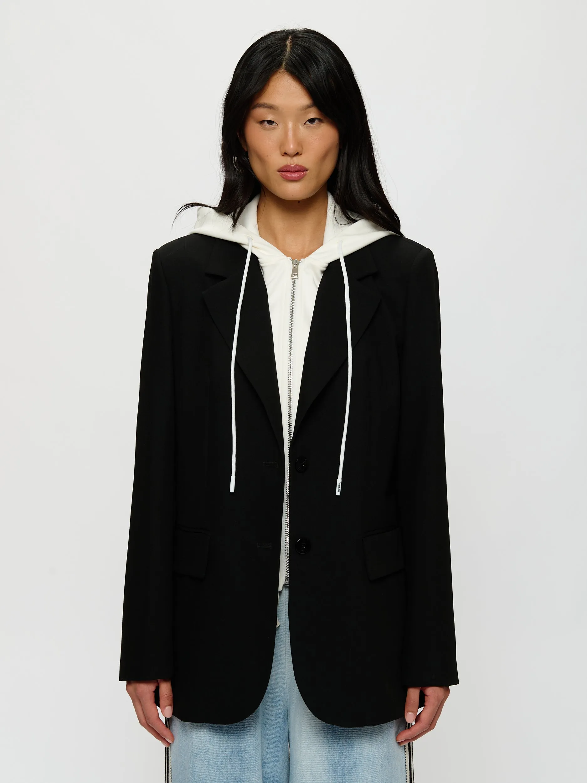 Dual Fabric Blazer