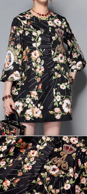 Embellished Brocade Coat