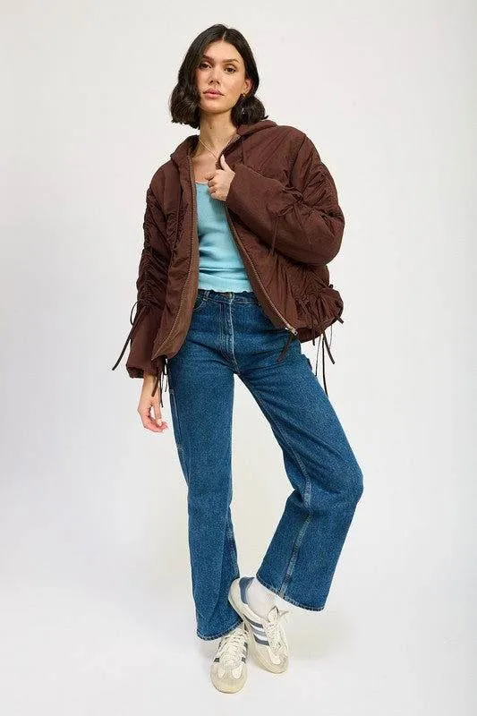 Emory Park Ruched Puff Jacket