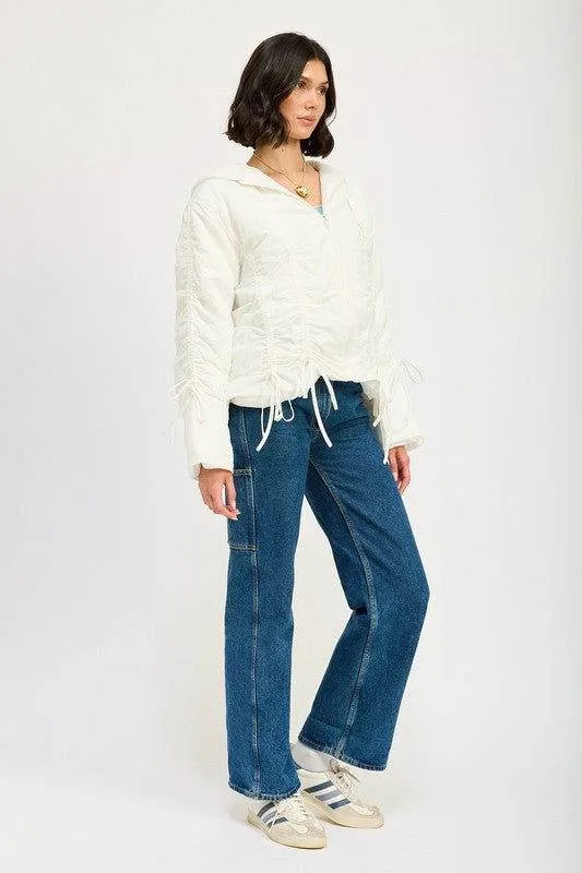 Emory Park Ruched Puff Jacket