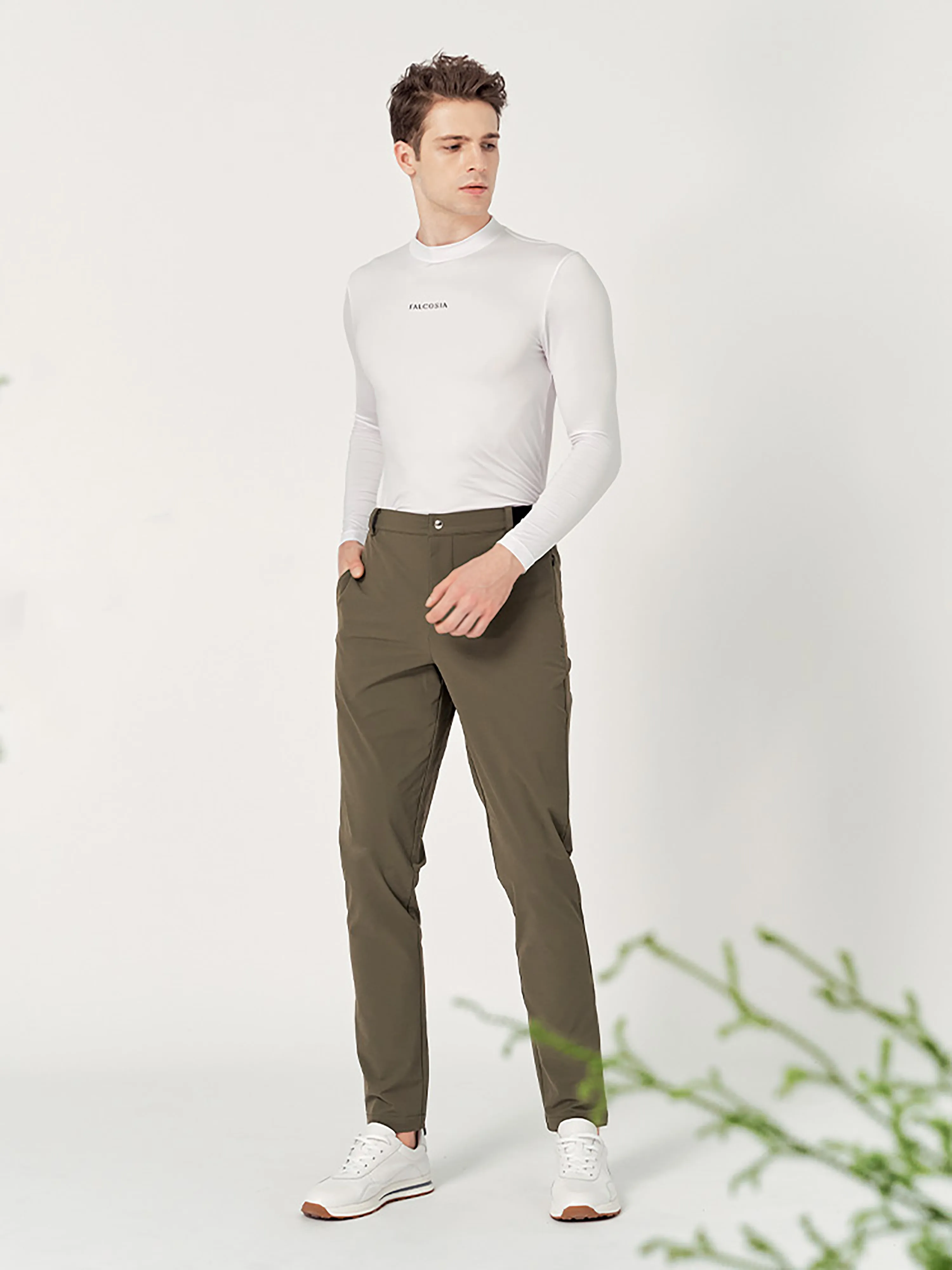 Falcosia Men's Signature Pants-Oliver Green