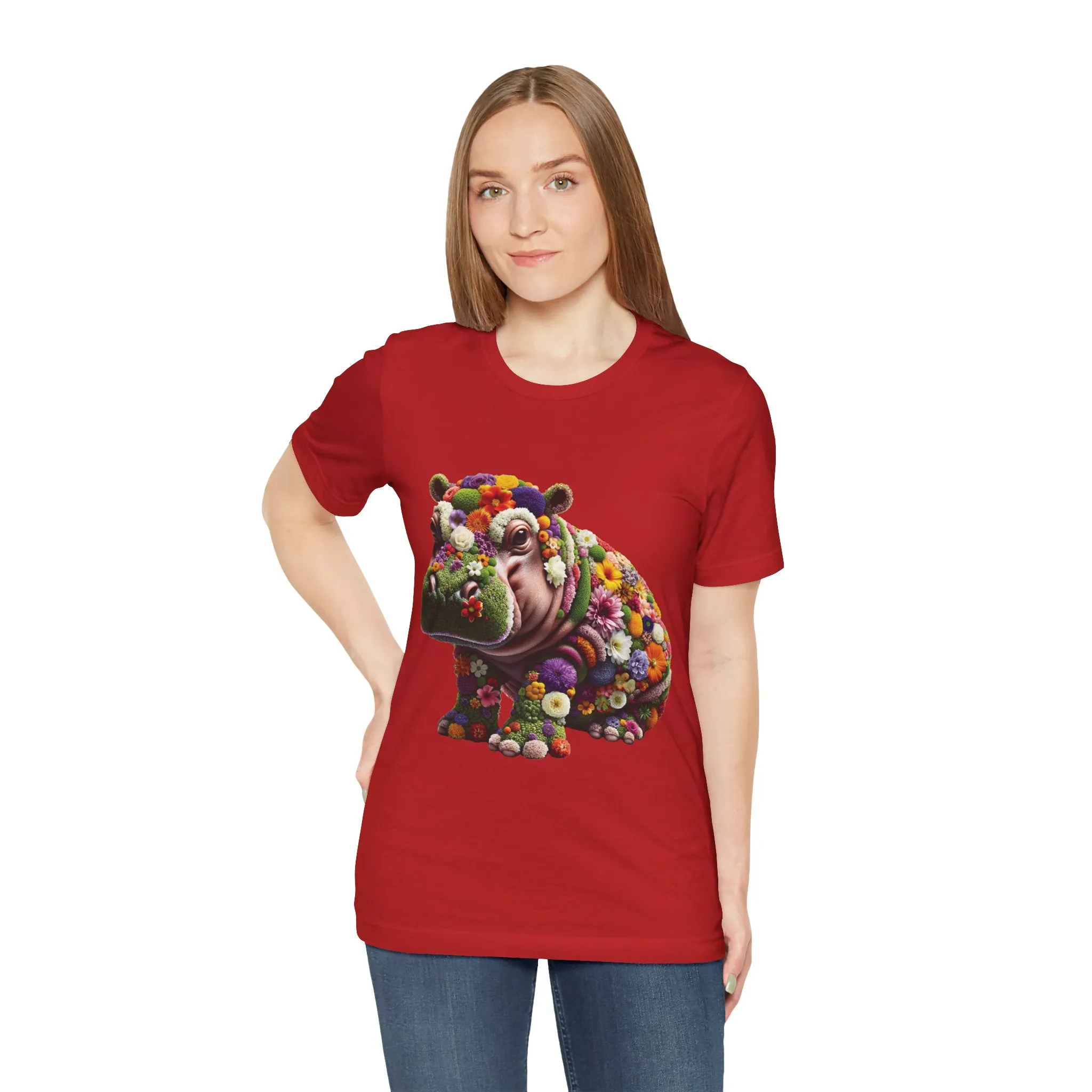 Floral Hippo T-shirt