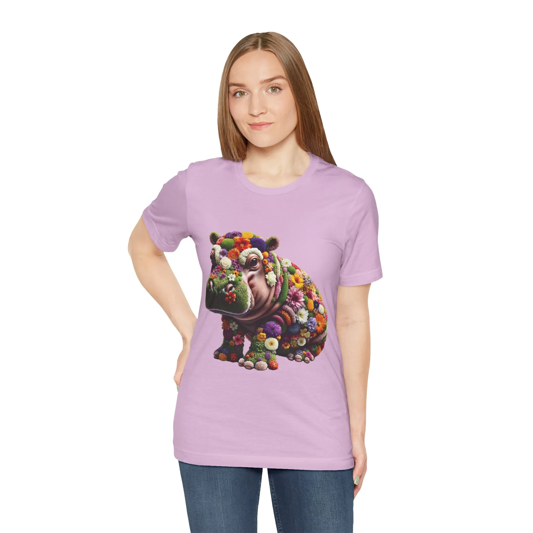 Floral Hippo T-shirt