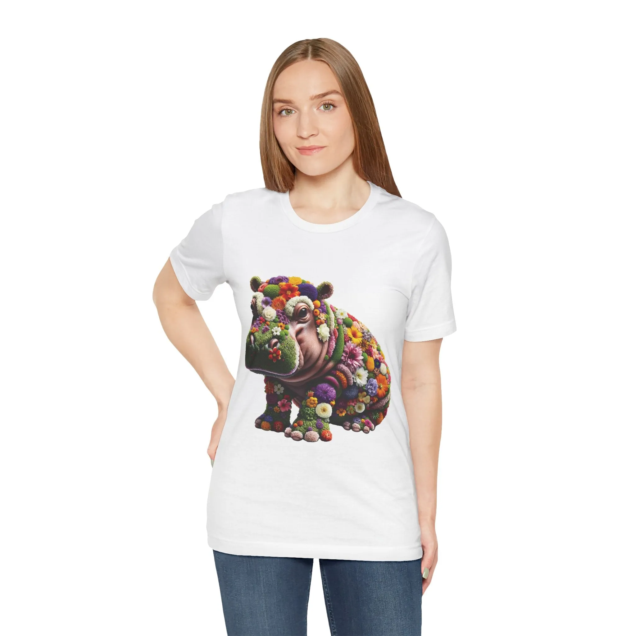 Floral Hippo T-shirt