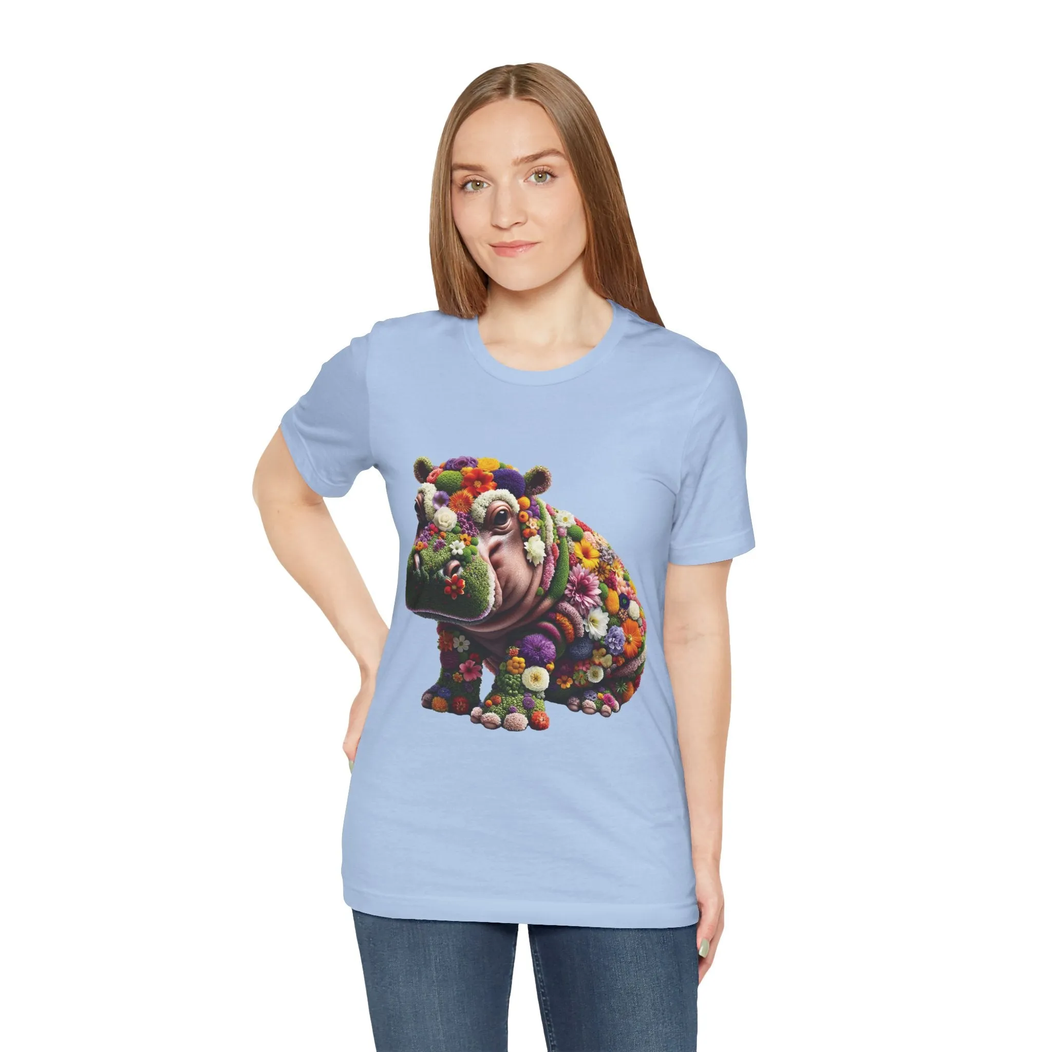 Floral Hippo T-shirt