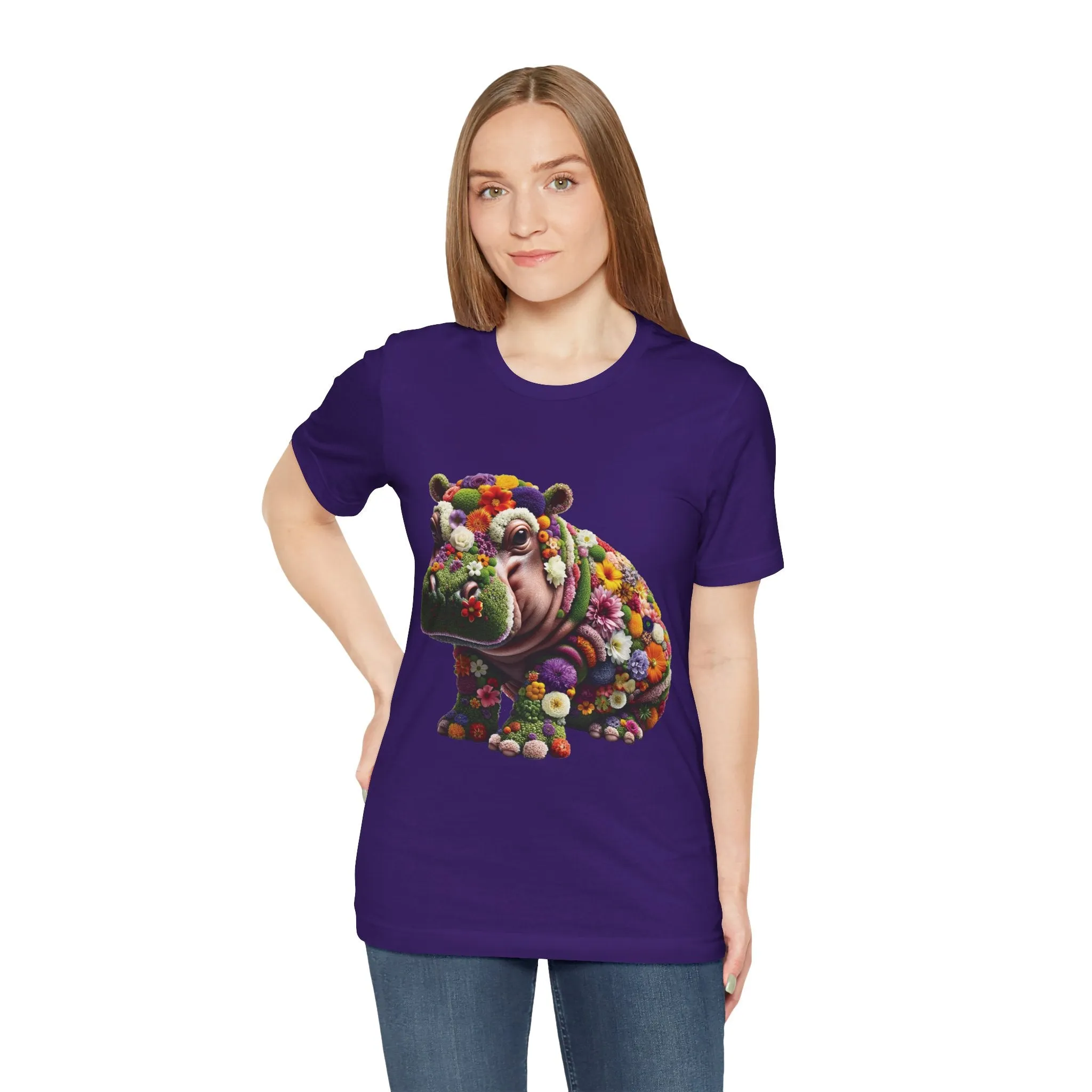 Floral Hippo T-shirt