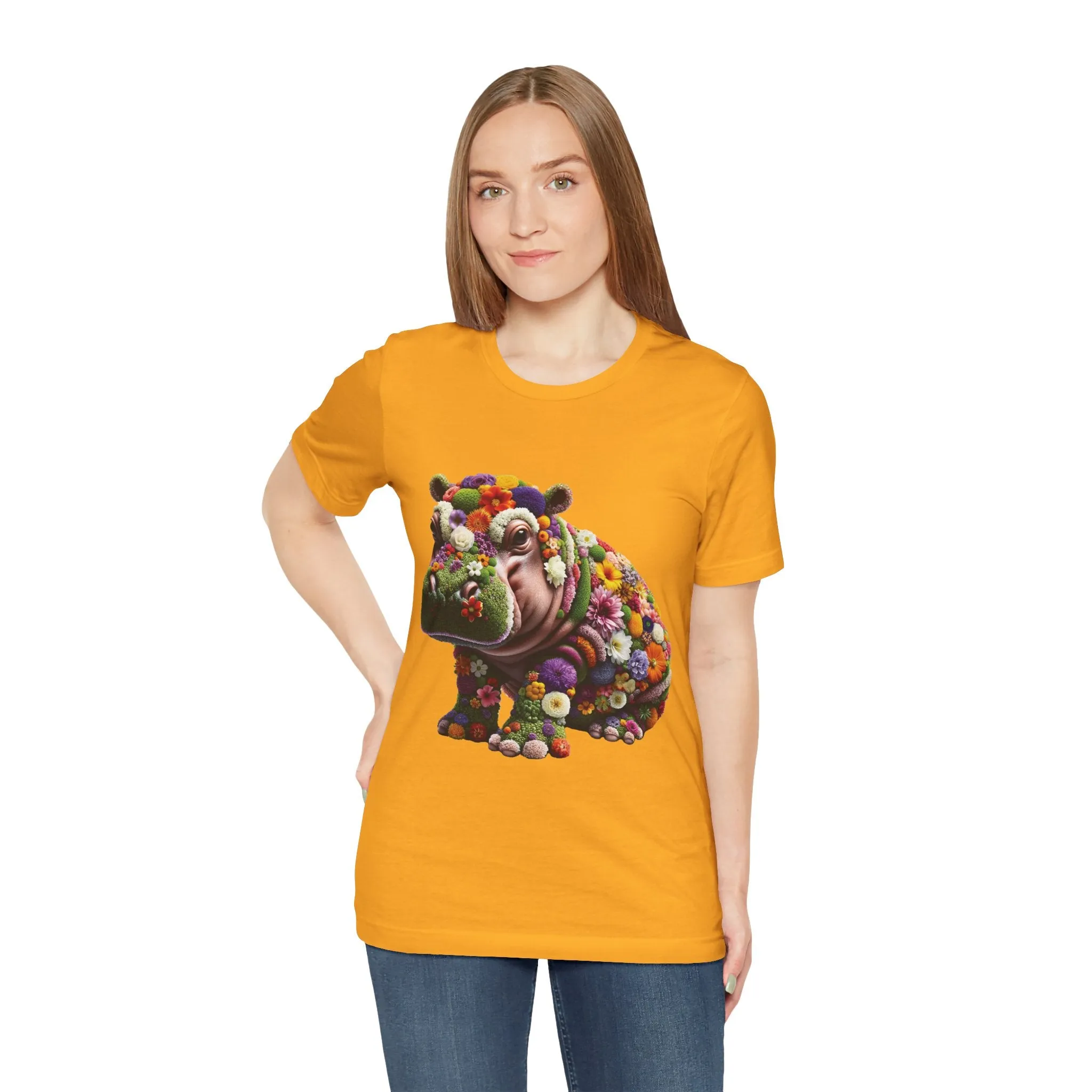 Floral Hippo T-shirt