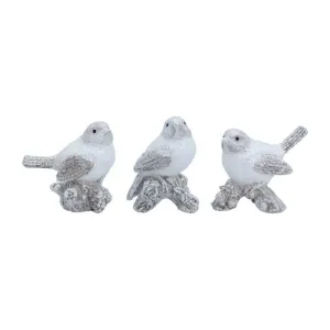 Gisela Graham Resin Bird on Log (Assorted Designs)
