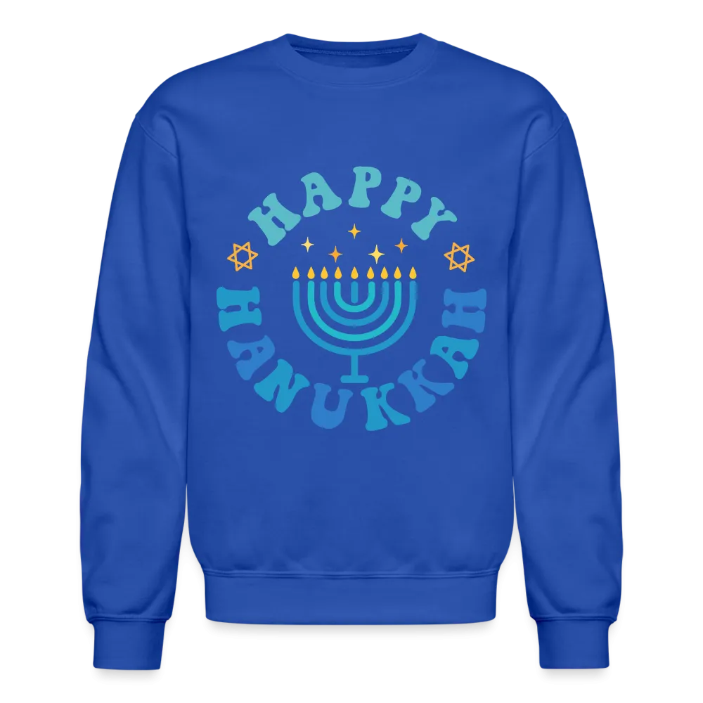 Happy Hanukkah Sweatshirt (Menorah)