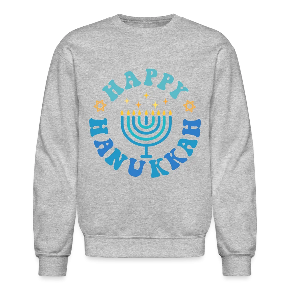 Happy Hanukkah Sweatshirt (Menorah)