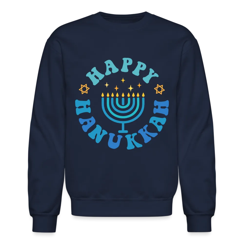 Happy Hanukkah Sweatshirt (Menorah)