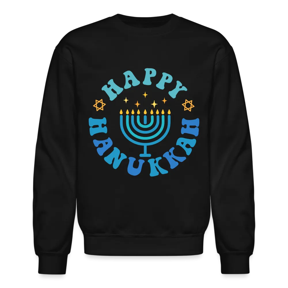 Happy Hanukkah Sweatshirt (Menorah)