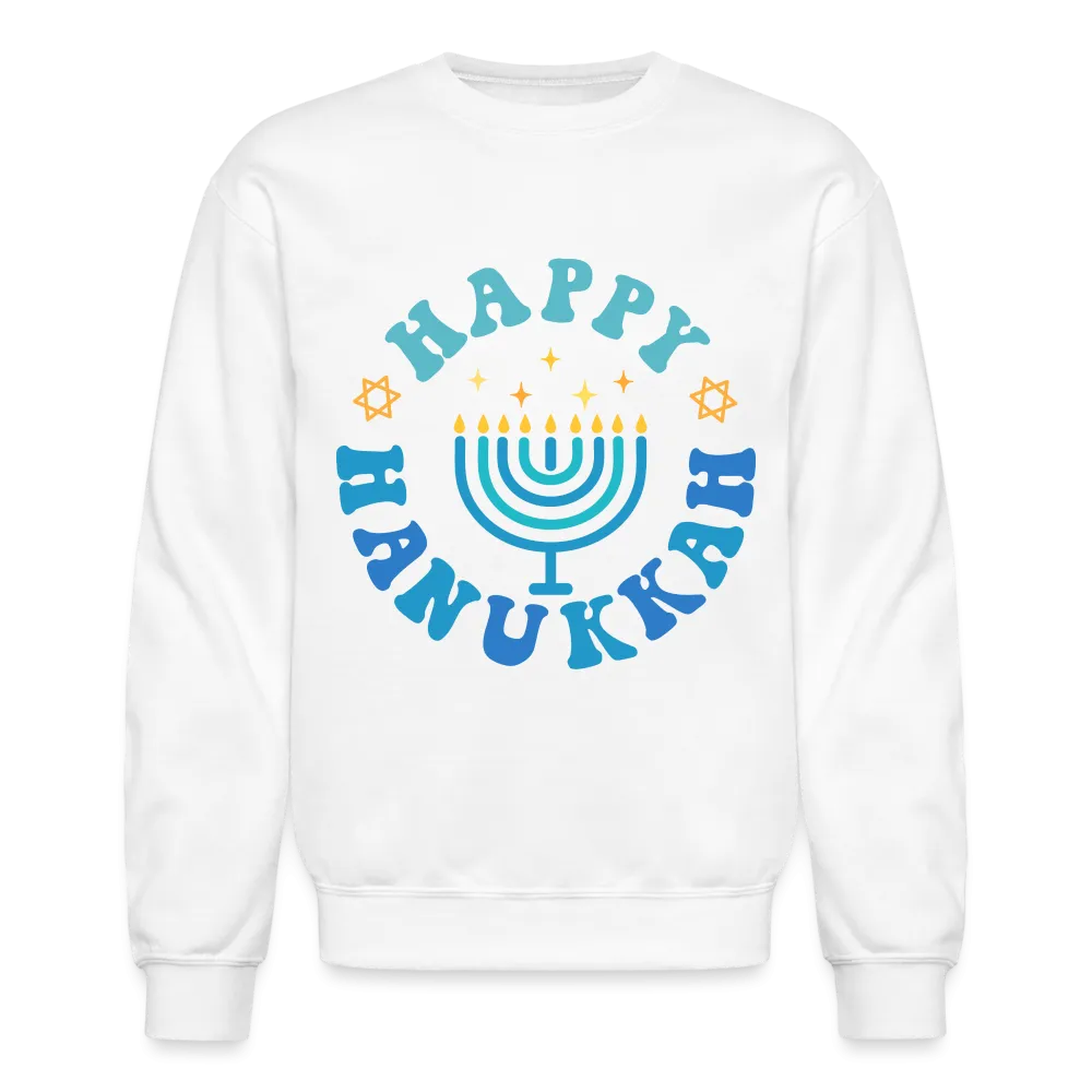 Happy Hanukkah Sweatshirt (Menorah)