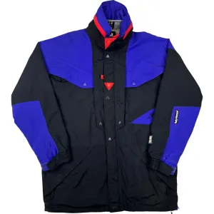 Helly Hansen 90's Equipe Outershell Ski Hooded Jacket Black Blue