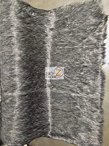 Ice Blue Arctic Alaskan Husky Long Pile Faux Fur Fabric / Sold By The Yard