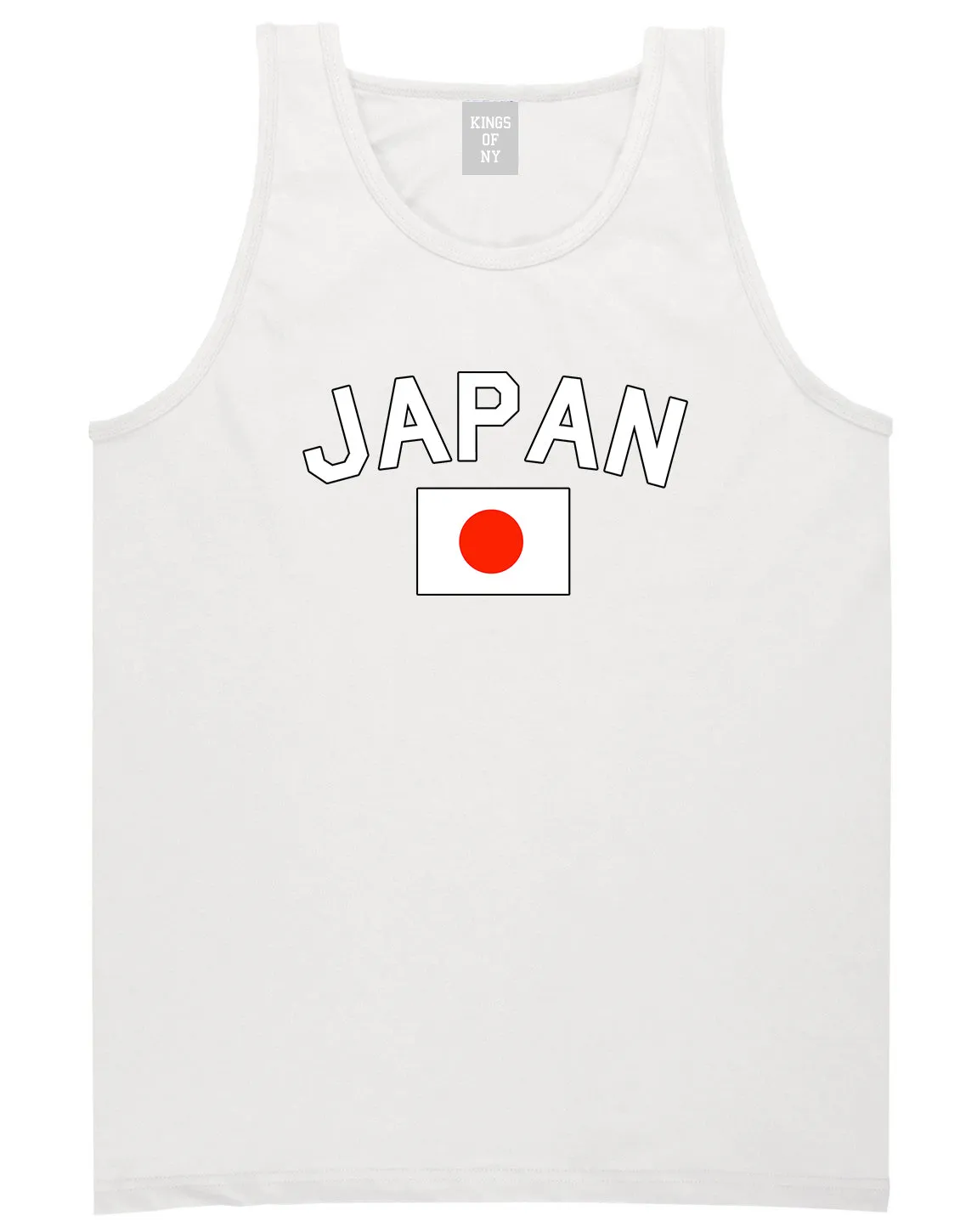 Japan With Japanese Flag Mens Tank Top Shirt
