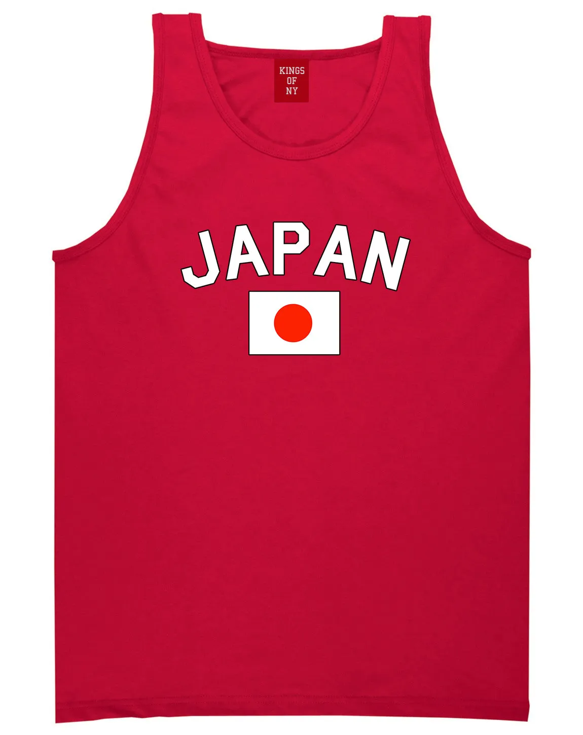 Japan With Japanese Flag Mens Tank Top Shirt