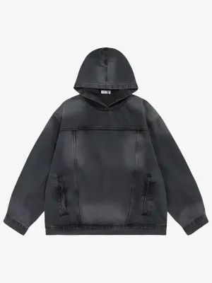 KG Acid Wash Patterned Hoodie