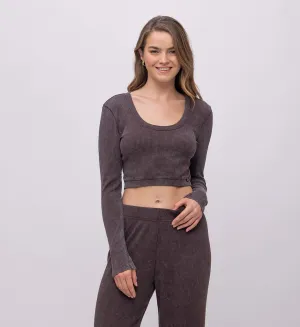 Lena Rib Top Vintage Wach