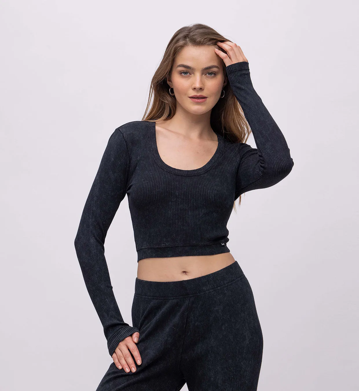 Lena Rib Top Vintage Wach
