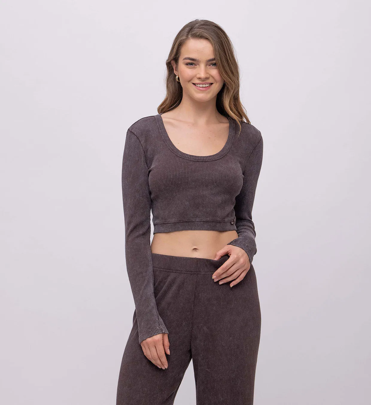 Lena Rib Top Vintage Wach