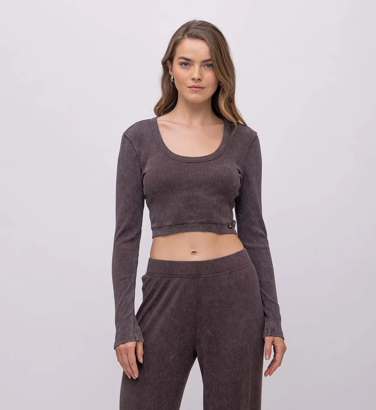 Lena Rib Top Vintage Wach