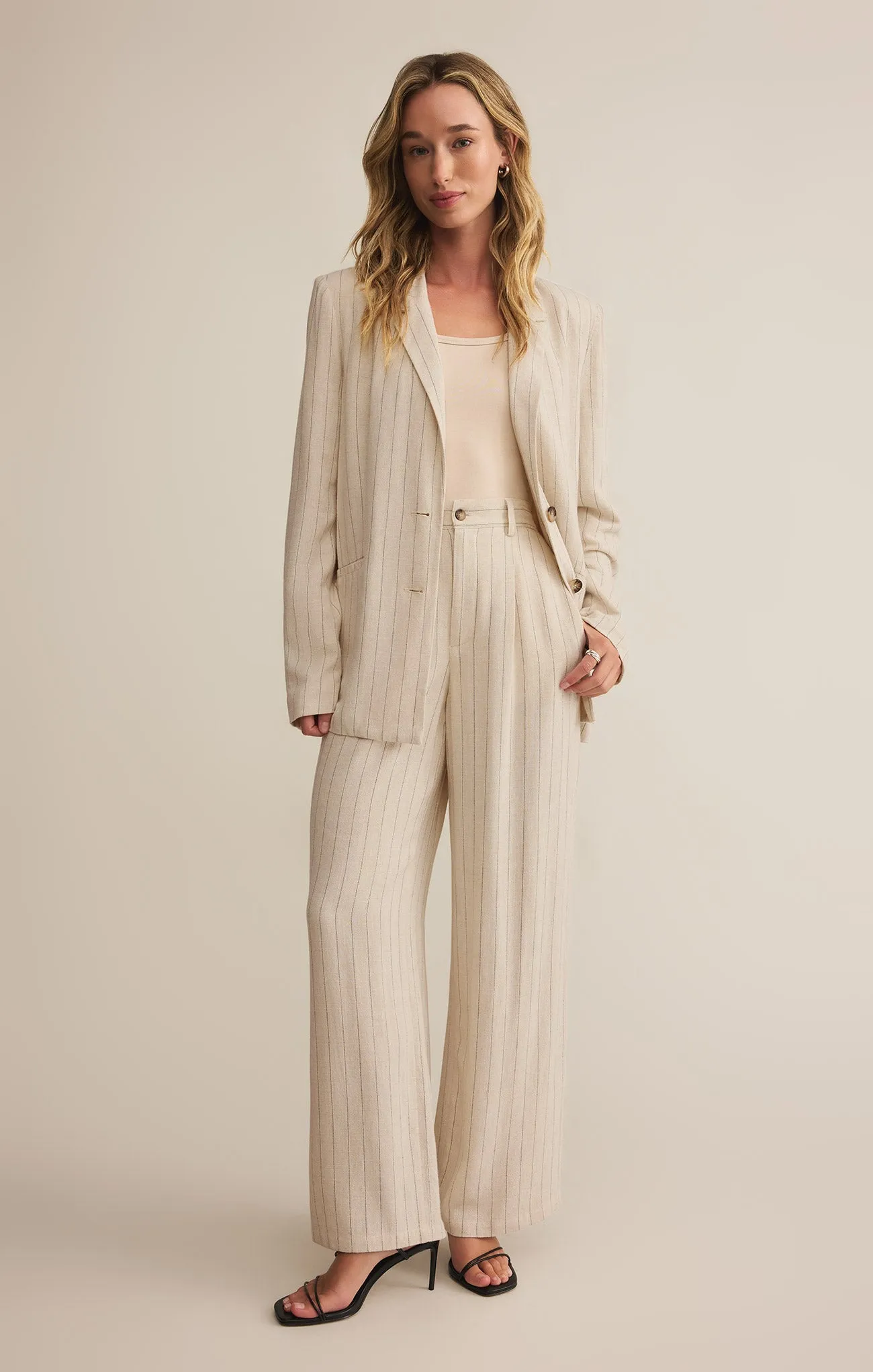 Livingston Pinstripe Blazer