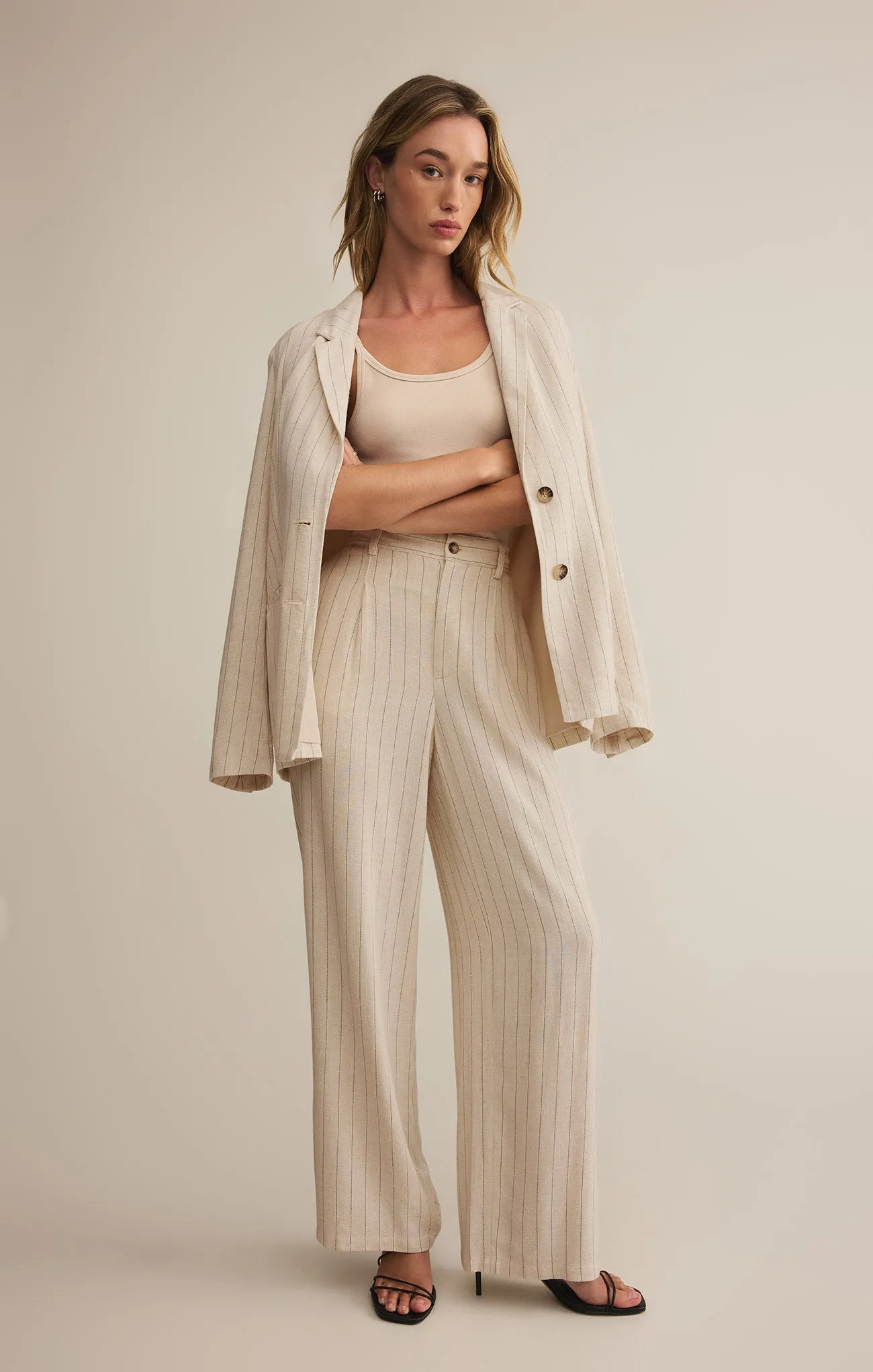 Livingston Pinstripe Blazer