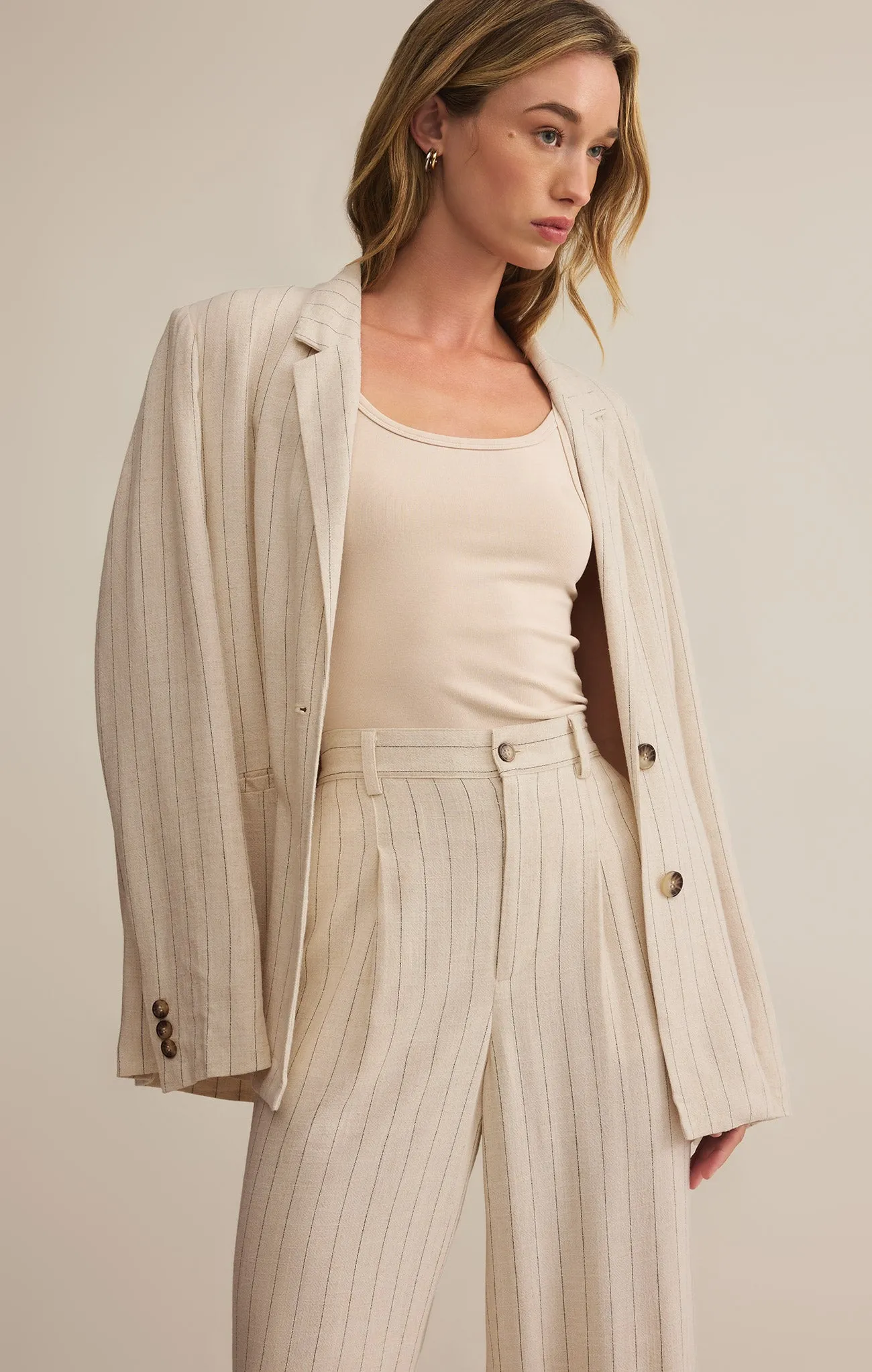 Livingston Pinstripe Blazer