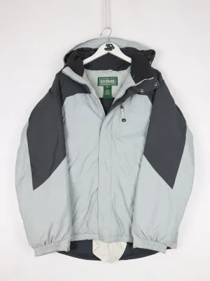 L.L. Bean Jacket Medium Medium Grey Outdoors Coat Ski