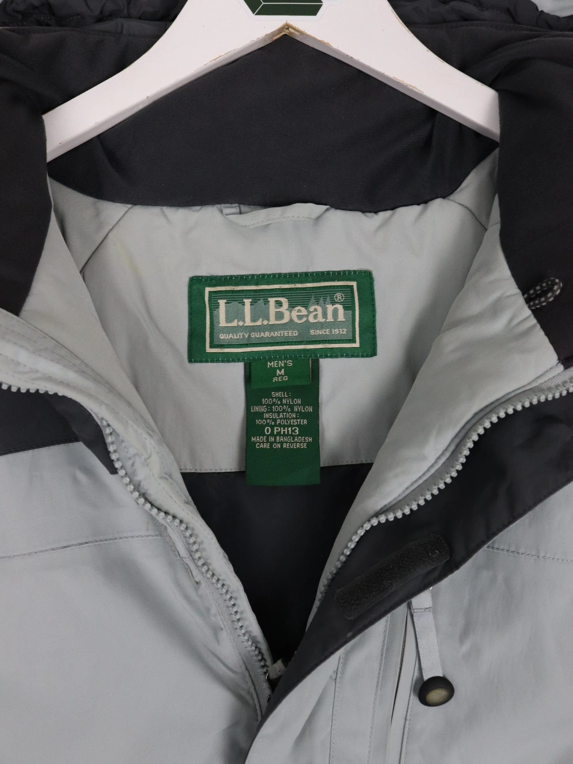 L.L. Bean Jacket Medium Medium Grey Outdoors Coat Ski