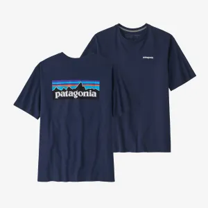 Men's P-6 Responsibili Patagonia Logo T-Shirt, Classic Navy