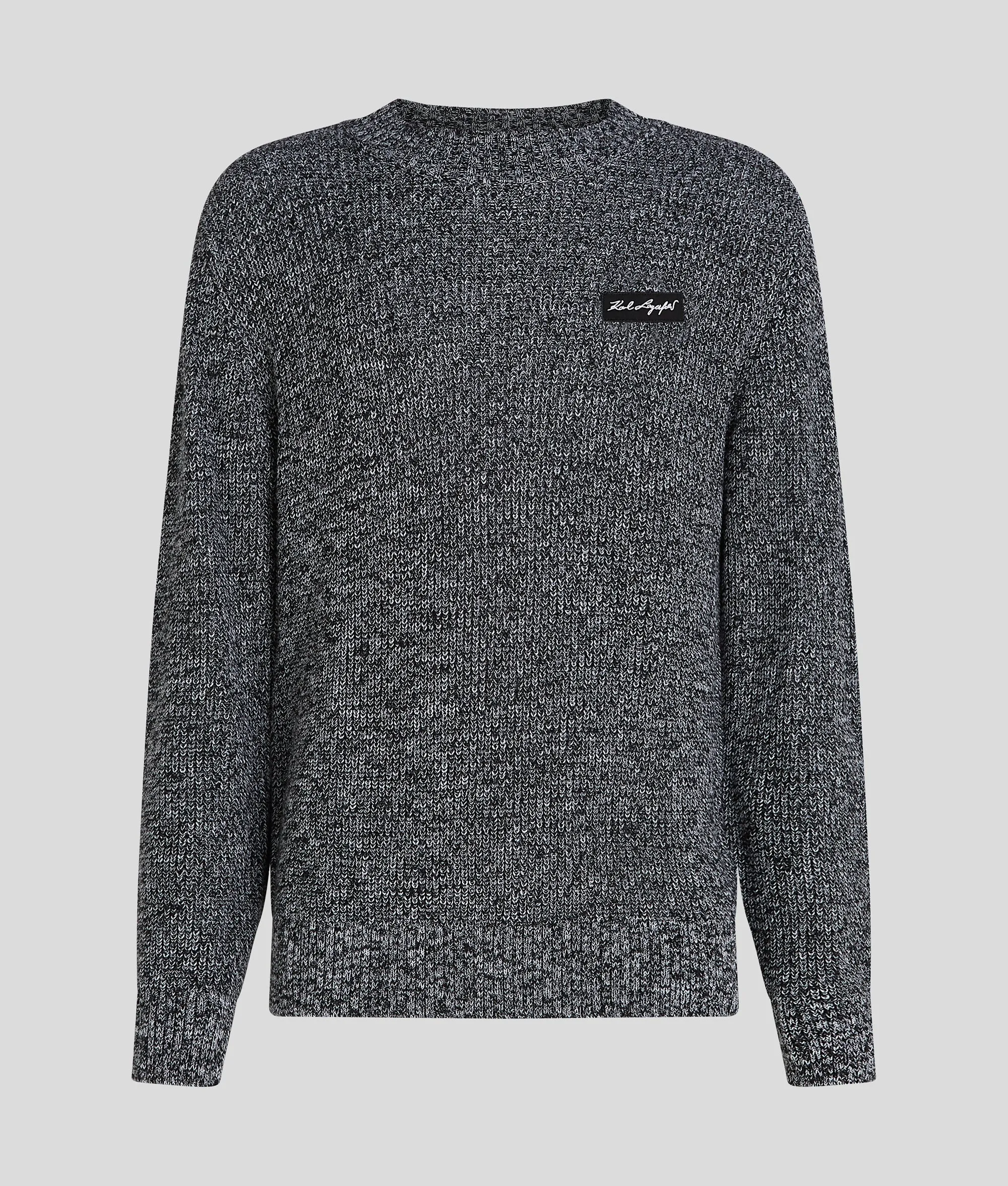 MOULINE CREW NECK W/PATCH