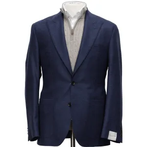 Navy Blue Marco Contemporary Fit Unconstructed Sport Jacket - Jack Victor Loro Piana