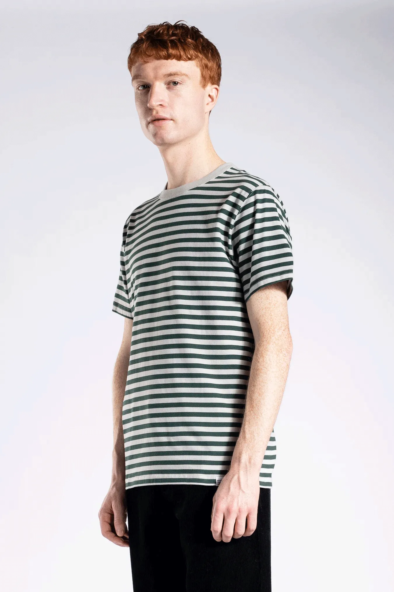 Niels Classic Stripe SS - Varsity Green