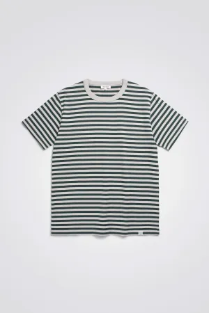 Niels Classic Stripe SS - Varsity Green