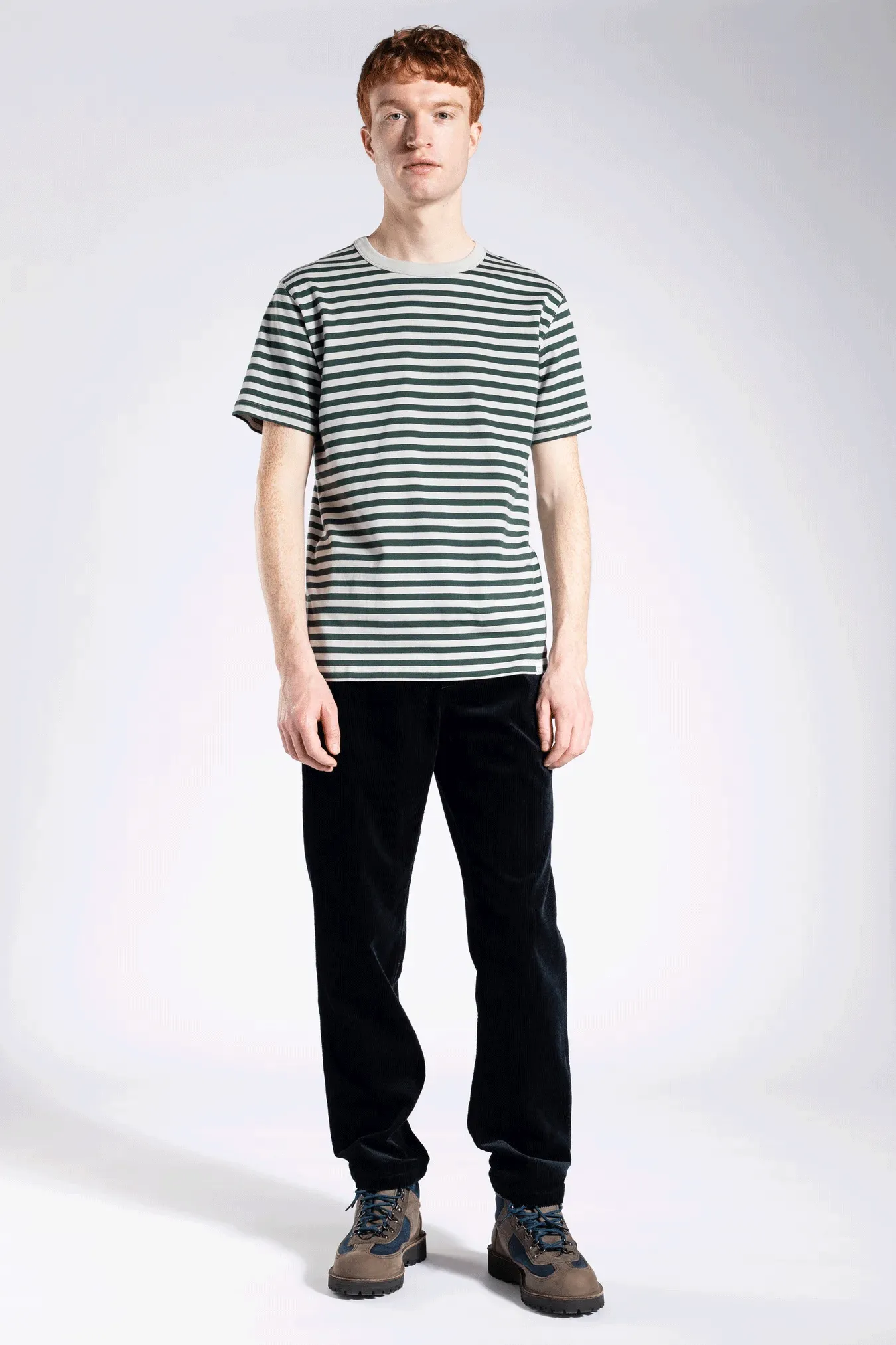 Niels Classic Stripe SS - Varsity Green